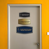 Signs ByLITA Fancy Please Sanitize Hands Before Your Service Easy Installation | Durable Construction | Barbers | Grooming and Styling | Hair Wall or Door Sign