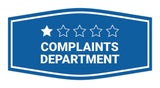 Signs ByLITA Fancy Complaints Department Funny Office Wall or Door Sign