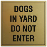 Signs ByLITA Square Dogs in Yard Do Not Enter Sign - Easy Installation | Durable Material