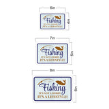 Classic Framed Plus Fishing it's Not a Hobby. It's a Lifestyle! Wall or Door Sign | Fishing Angling Appreciation Decoration