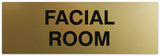 Signs ByLITA Basic Facial Room Sign | Easy Installation | Durable Wall or Door Sign