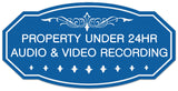 Signs ByLITA Victorian Property Under 24hr Audio Video Recording Wall or Door Sign - Easy Installation | Durable Wall or Door