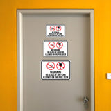 Classic Framed Plus No Smoking No Glass Of Any Kind Allowed On The Pool Deck Wall or Door Sign | Warning Signage