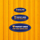 Oval Plus Property Under 24HR Video Surveillance Wall or Door Sign | Business and Home Security Signage