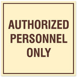 Signs ByLITA Square Authorized Personnel Only Sign - Easy Installation | Durable Material