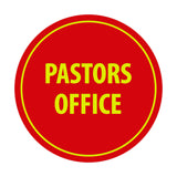 Circle Pastors Office Sign
