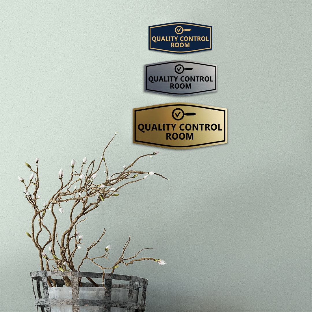 Signs ByLITA Fancy Quality Control Room Wall or Door Sign