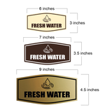 Fancy Fresh Water Wall or Door Sign