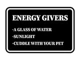 Signs ByLITA Classic Framed Energy Givers Wall or Door Sign