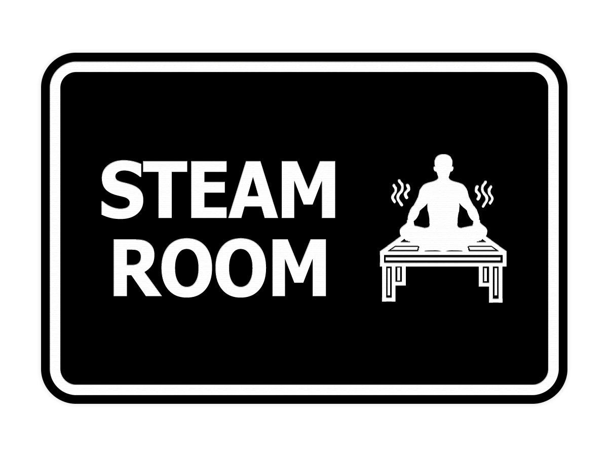 Signs ByLITA Classic Framed Steam Room Wall or Door Sign