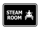 Signs ByLITA Classic Framed Steam Room Wall or Door Sign