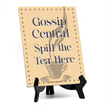 Family Home Decor Table Signs 6x8 Easy Installation | Great For Hospitality Venues, Parties & Homes | Funny Novelty Gifts