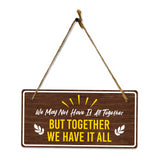 Home Decor 5x10 Hanging Plus Wall or Door Sign | Home Decor Inspirational Signs