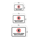 Classic Framed Plus Por Favor Cierre Bien la Puerta Door or Wall Sign | Spanish | Office Business Sign