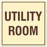 Signs ByLITA Square Utility Room Sign - Easy Installation | Durable Material