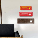 Signs ByLITA Standard Please Let Us Know If You Would Like To Discuss Your Concerns In Private Door or Wall Sign Durable ABS Plastic | Laser Engraved | Easy Installation | Elegant Design