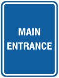 Signs ByLITA Portrait Round Main Entrance Sign - Laser-Engraved Lettering | Durable ABS Plastic | Vibrant Colors | Powerful Foam Tape