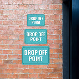 Classic Framed Plus Drop Off Point Wall or Door Sign | Health And Safety Office Signage