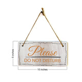 Please Do Not Disturb 5x10 Hanging Wall or Door Sign | Warm Welcoming Signage For Homes