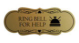 Signs ByLITA Designer Ring Bell for Help Wall or Door Sign