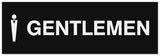 Signs ByLITA Basic Gentlemen Figurine Sign - Laser-Engraved Lettering | Durable ABS Plastic | Vibrant Colors | Powerful Foam Tape