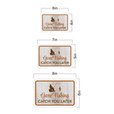 Classic Framed Plus Gone Fishing Catch You Later Wall or Door Sign | Fishing Appreciation Decoration