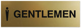 Signs ByLITA Basic Gentlemen Figurine Sign - Laser-Engraved Lettering | Durable ABS Plastic | Vibrant Colors | Powerful Foam Tape