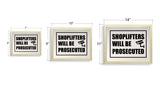 Designs ByLITA Shoplifters Will Be Prosecuted, Wall Print Art | Retail Store Decoration (Unframed or Framed)