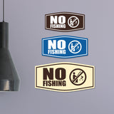 Fancy No Fishing Wall or Door Sign
