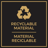 Signs ByLITA Square Recyclable Material Door or Wall Sign | Spanish Bilingual Business And Office Signs