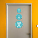 Circle Plus This Door To Be Kept Locked When Not In Use Wall or Door Sign | Funny Naughty Décor