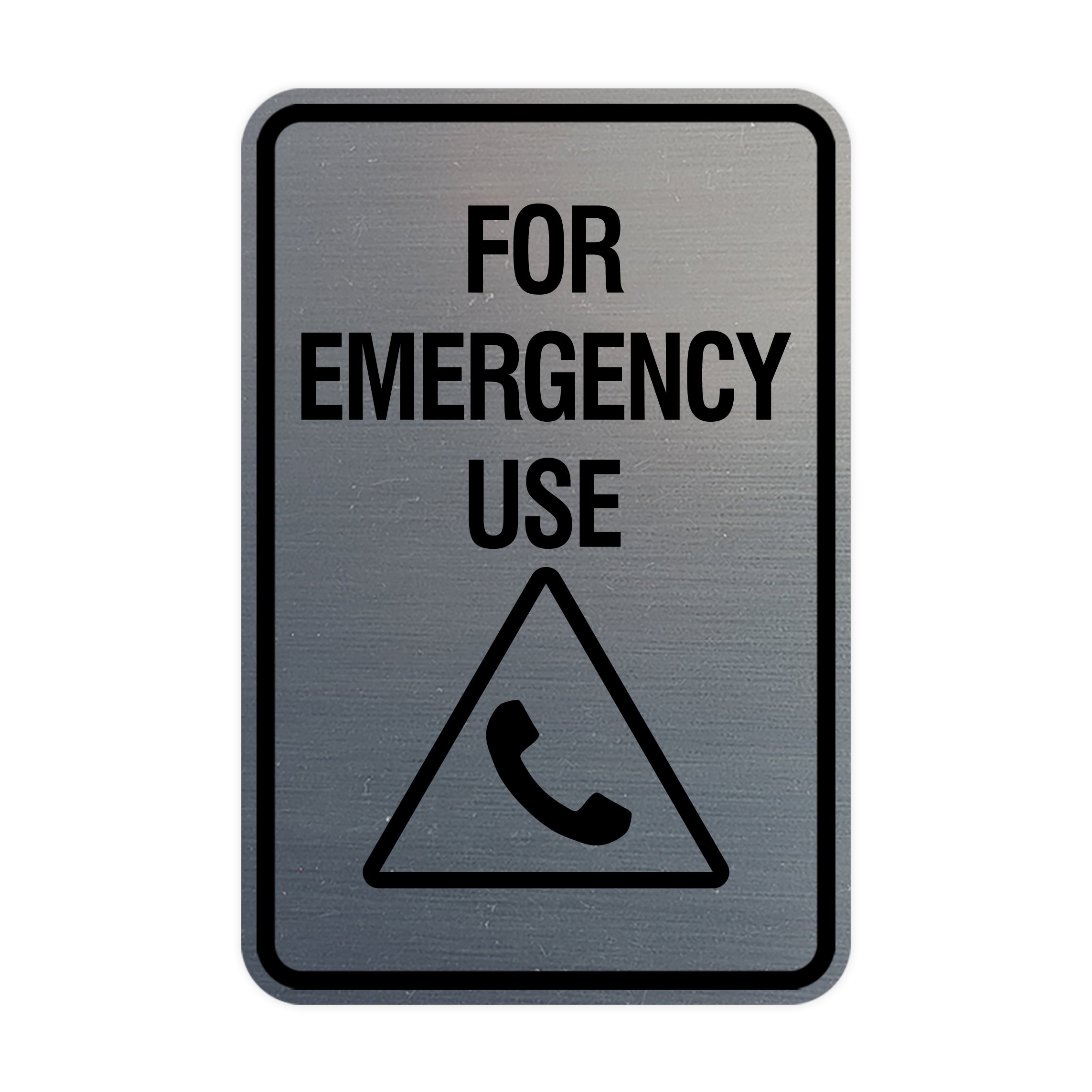Signs ByLITA Portrait Round For Emergency Use Wall or Door Sign