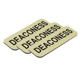Deaconess 1 x 3" Name Tag, (3 Pack)