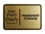 Signs ByLITA Classic Framed Ingredient Storage Door or Wall Sign Easy Installation | Health And Safety | Building And Hospitality Signs