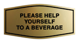 Fancy Please Help Yourself To A Beverage Wall or Door Sign