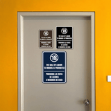Signs ByLITA Portrait Round The Sale Of Liquor To Minors Is Prohibited Door or Wall Sign | Spanish Bilingual Alcohol Warning Signs