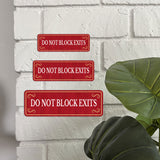 Standard Plus Do Not Block Exits Door or Wall Sign | Office Signage