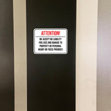Classic Framed Plus Attention! We Accept No Liability For Loss and Damage to Property or Personal Injury On These Premises Wall or Door Sign | Easy Installation | Disclaimer Waiver Notice
