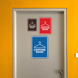 Signs ByLITA Portrait Round Costume Room Door or Wall Sign Easy Installation | Directing Artists & Co-Workers | Music | Concert | Festivals