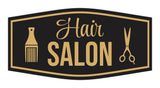 Signs ByLITA Fancy Hair Salon Easy Installation | Durable Construction | Barbers | Grooming and Styling | Hair Wall or Door Sign