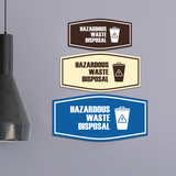 Fancy Hazardous Waste Disposal Wall or Door Sign
