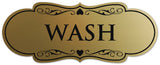 Signs ByLITA Designer Wash Sign - Easy Installation | Durable Wall or Door Sign