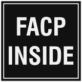 Signs ByLITA Square FACP Inside Sign - Easy Installation | Durable Material