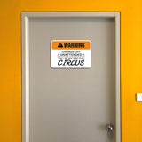 Classic Framed Plus Warning Children Left Unattended Will Be Sold To The Circus Wall or Door Sign | Funny Health & Safety Signage