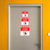 Square Plus No Deliveries To This Entrance Wall or Door Sign | Health & Safety Warehouse Business Signage