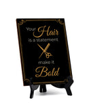 Hairdressers and Stylists Table Signs 6x8 Easy Installation Beautiful Decorative Salon Signs