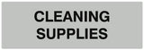 Signs ByLITA Basic Cleaning Supplies Sign - Laser-Engraved Lettering | Durable ABS Plastic | Vibrant Colors | Powerful Foam Tape
