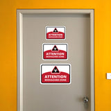 Classic Framed Plus Attention Biohazard Zone Door or Wall Sign | Workplace Health and Safety Warning Signage