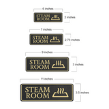 Standard Plus Steam Room Wall or Door Sign | Workplace Spa Signage