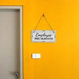 Employee Breakroom 5x10 Hanging Plus Wall or Door Sign | Office Decor
